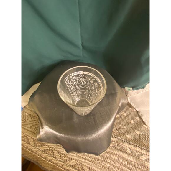 Vtg Federal Glass 6 inch tall Cocktail Recipes Glass Tumbler Mixology VGUC - Picture 14 of 14